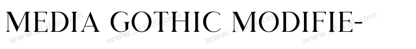 media gothic modifie字体转换